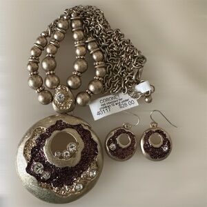Coronet Necklace & Earring Set